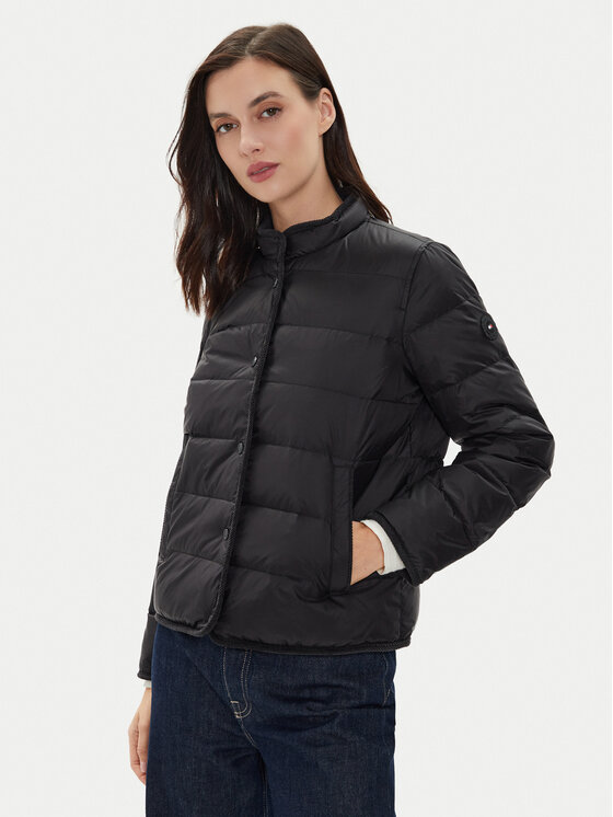 Tommy Hilfiger Tommy Hilfiger Pehelykabát WW0WW42377 Fekete Regular Fit