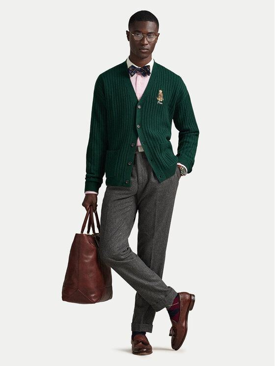 Polo Ralph Lauren Polo Ralph Lauren Kardigan 710979094002 Zielony Relaxed Fit