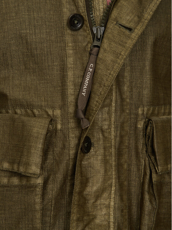 C.P. Company C.P. Company Μπουφάν μεταβατικό 18CMOW224A110318G Πράσινο Regular Fit