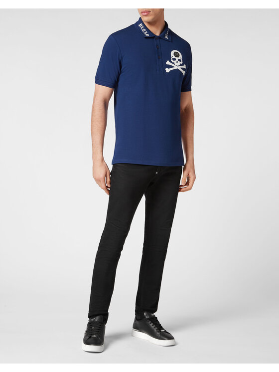 PHILIPP PLEIN PHILIPP PLEIN Polokošeľa 231 Svetlo modrá Slim Fit