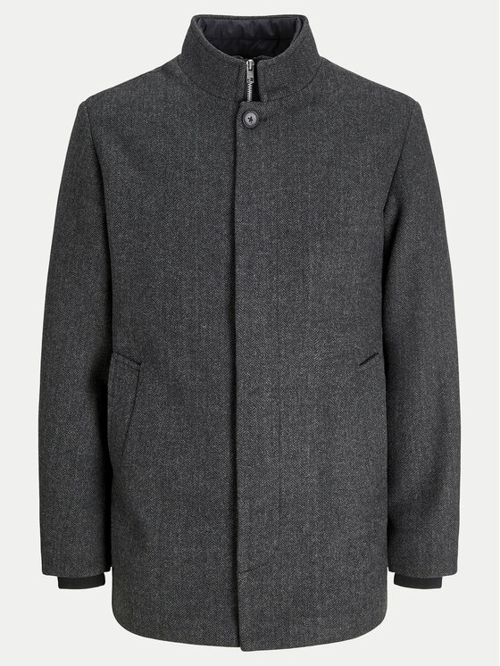 Jack&Jones Jack&Jones Vilnonis paltas Harrison 12258674 Pilka Regular Fit