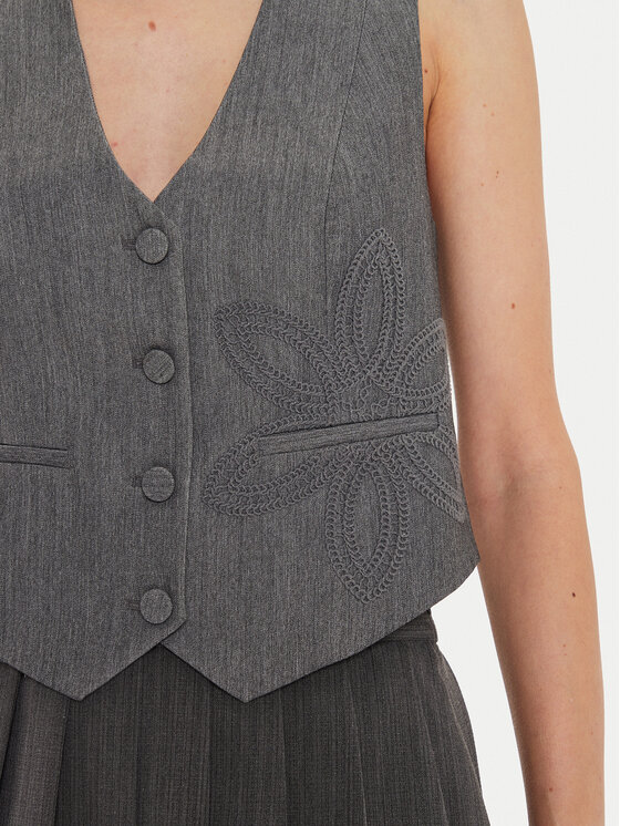 Desigual Desigual Gilet Bruselas 24WWEWBX Grigio Slim Fit