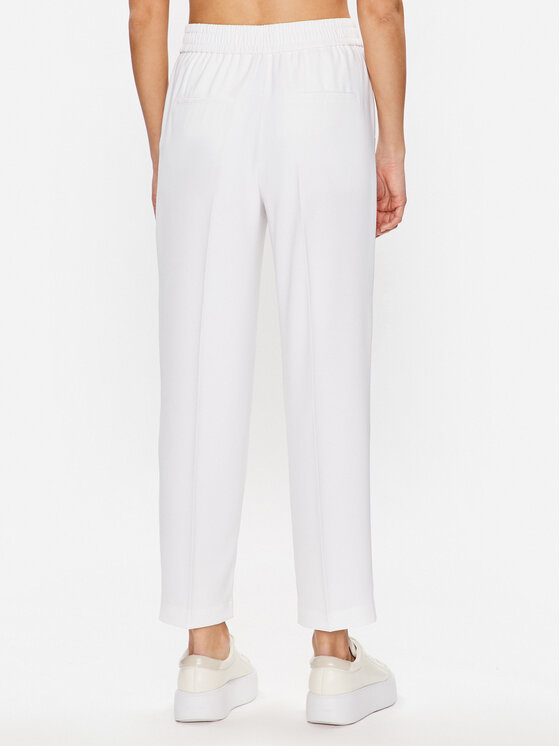Marc Aurel Marc Aurel Pantaloni di tessuto 1692 2000 93181 Bianco Relaxed Fit