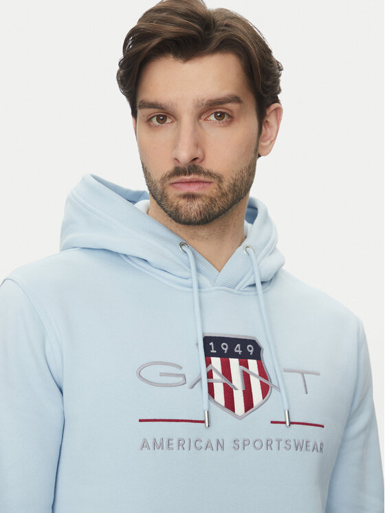 Gant Gant Bluza Archive Shield 2047082 Niebieski Regular Fit