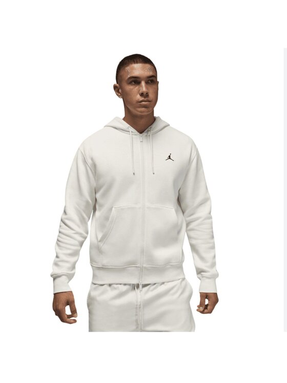 Nike Nike Bluza brooklyn Fleece Jumpman Full-Zip Hoodie Biały Regular Fit