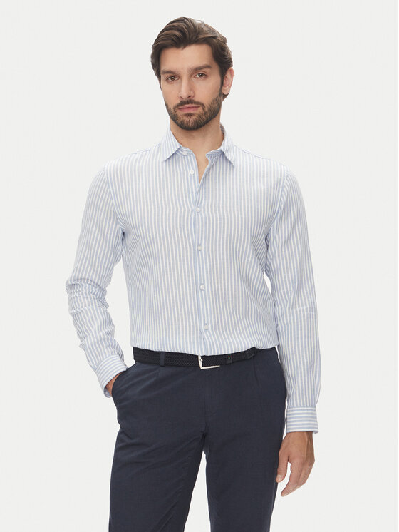 Pierre Cardin Košeľa C6 41017.0482 Modrá Modern Fit