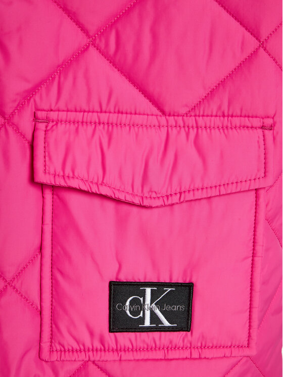 Calvin Klein Jeans Calvin Klein Jeans Μπουφάν μεταβατικό IG0IG01814 Ροζ Relaxed Fit