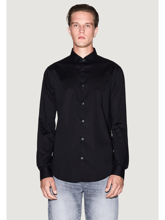 Armani Exchange Armani Exchange Camicia 8NZC31 ZN28Z Nero Casual Fit