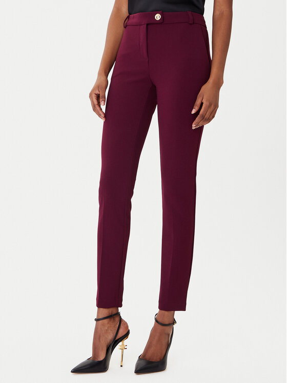 Rinascimento Rinascimento Чіноси CFC0126226003 Бордовий Slim Fit