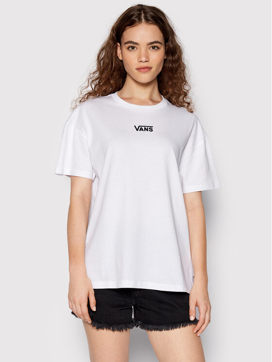 Vans Vans Tricou Flying V VN0A7YUT Alb Oversize