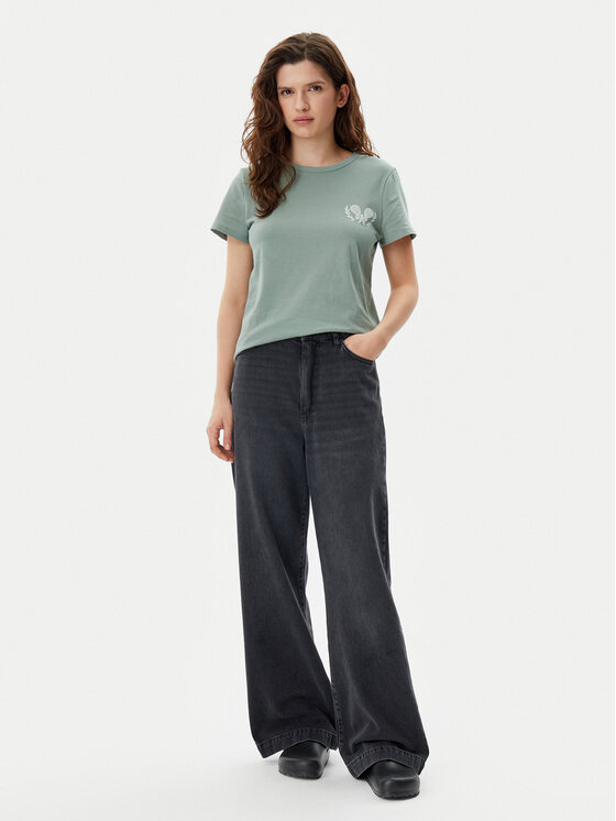 Gap Gap Marškinėliai 723653-04 Žalia Regular Fit