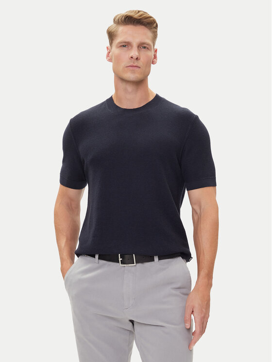 BOSS BOSS T-Shirt H-Ianni 50543161 Granatowy Regular Fit