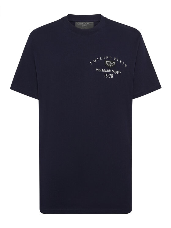 PHILIPP PLEIN PHILIPP PLEIN Tričko 23463 Tmavomodrá Regular Fit