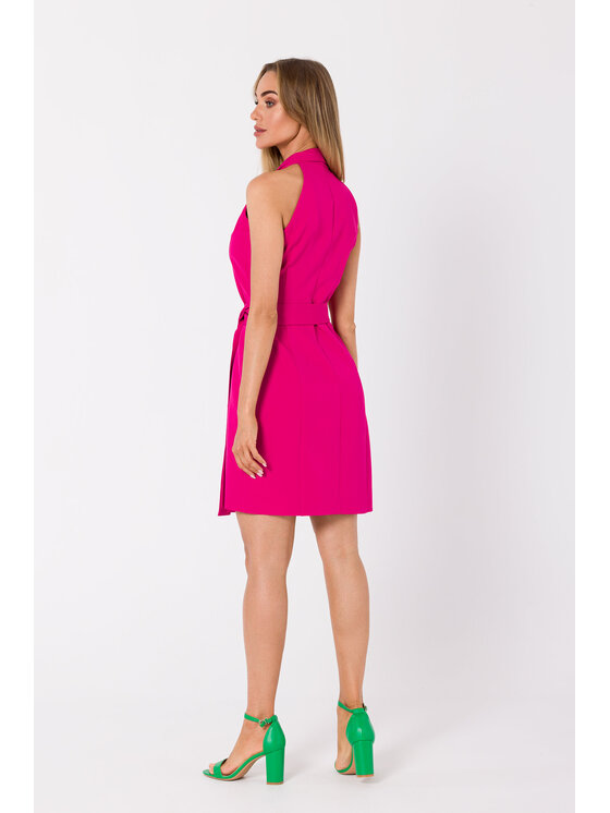 Made of Emotion Made of Emotion Sukienka letnia M747 Różowy Premium Fit