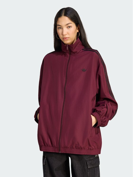 adidas adidas Bluza FIREBIRD ADILENIUM Bordowy Regular Fit