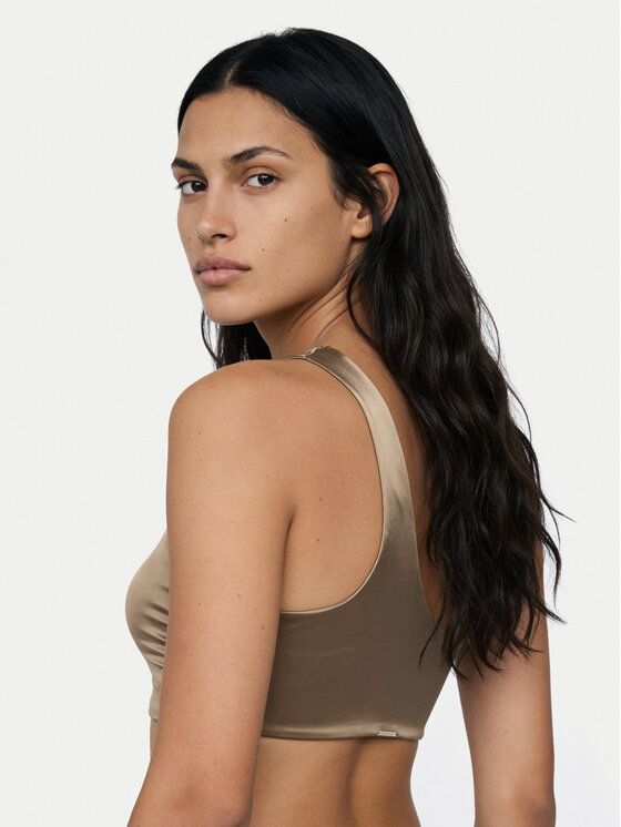 Calvin Klein Swimwear Calvin Klein Swimwear Bikini felső LV00Q61114 Barna