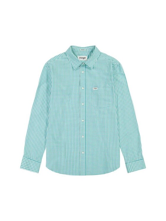 Wrangler Wrangler Koszula 1 PKT SHIRT 112362766 Niebieski Regular Fit