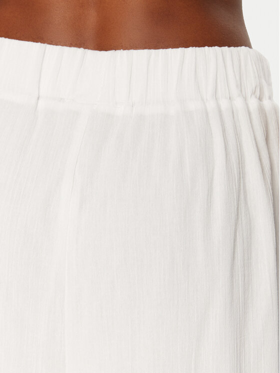 Seafolly Seafolly Bavlnené nohavice Crinkle 55430-PA Biela Regular Fit