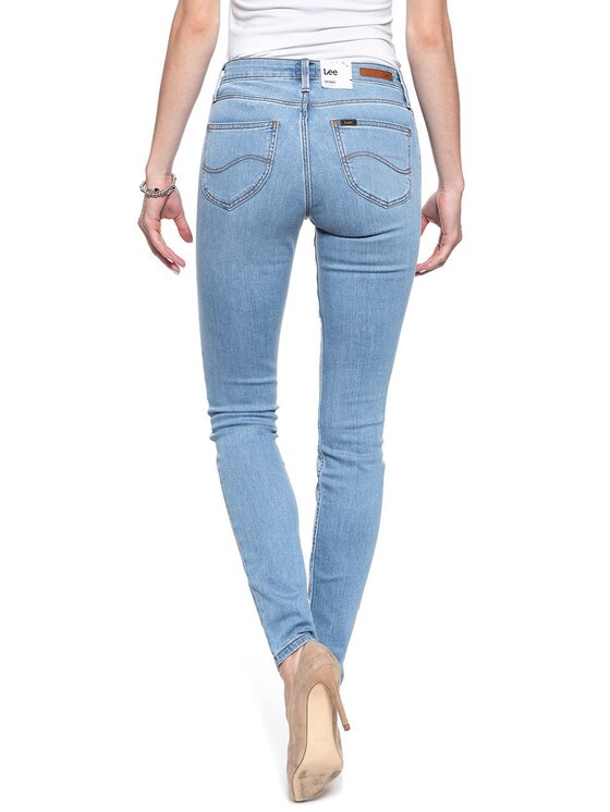 Lee Lee Jeansy SCARLETT Niebieski Skinny Fit