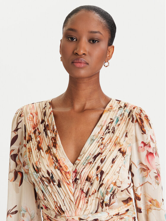 Guess Guess Koktel haljina W5YK20 WDW82 Bež Regular Fit