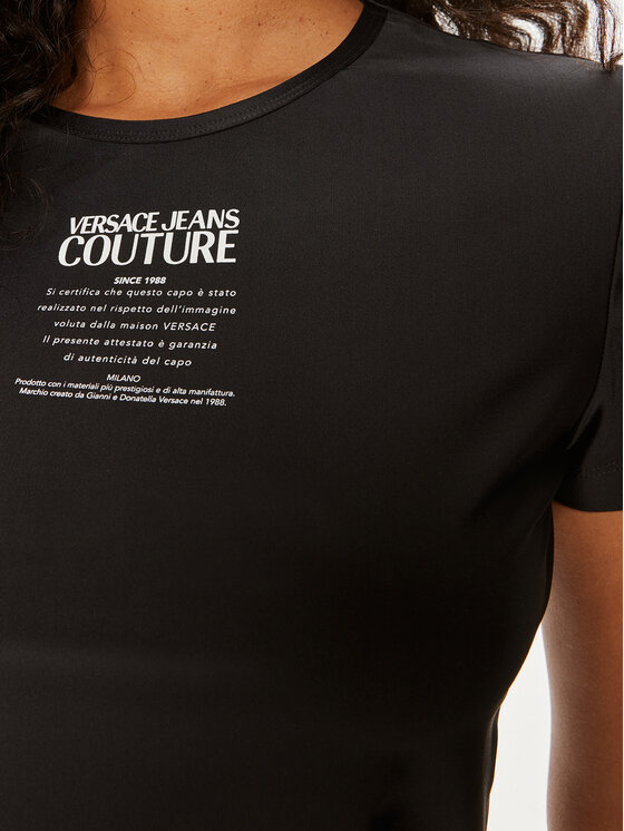 Versace Jeans Couture Versace Jeans Couture T-Shirt 76HAH602 Μαύρο Slim Fit
