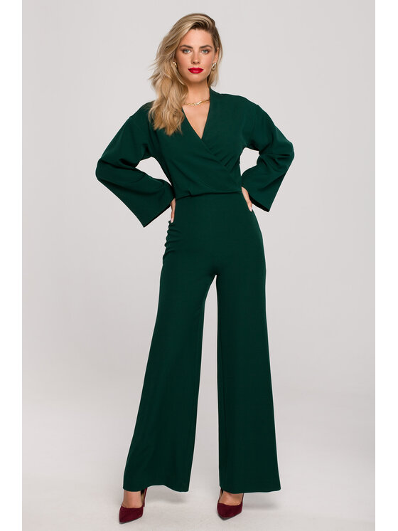 Makover Makover Jumpsuit K147 Verde Regular Fit