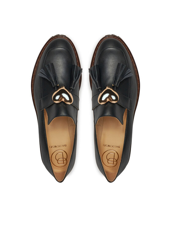 Baldowski Baldowski Loafersy D04958-DIAN-002 Czarny