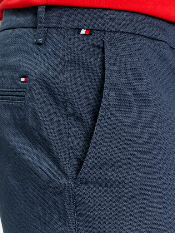 Tommy Hilfiger Tommy Hilfiger Chino nohavice Denton MW0MW33938 Tmavomodrá Slim Fit