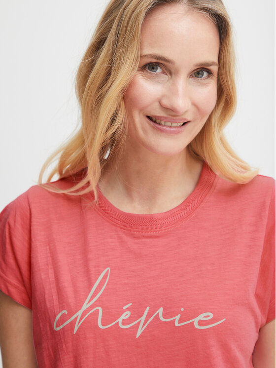 Fransa Fransa T-Shirt 20612027 Rosa Regular Fit