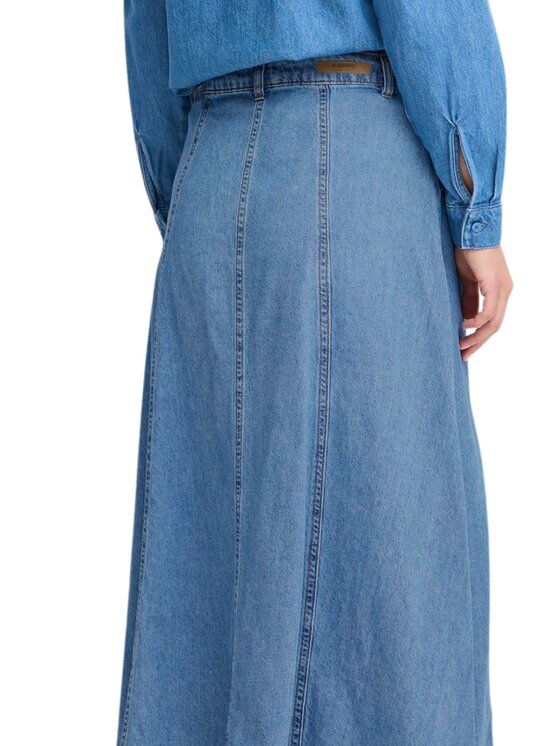 b.young b.young Φούστα maxi Gonna bykapuca skirt Μπλε Regular Fit