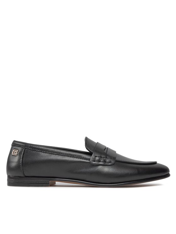 Tommy Hilfiger Loaferke Essential Leather Loafer FW0FW07769 Črna