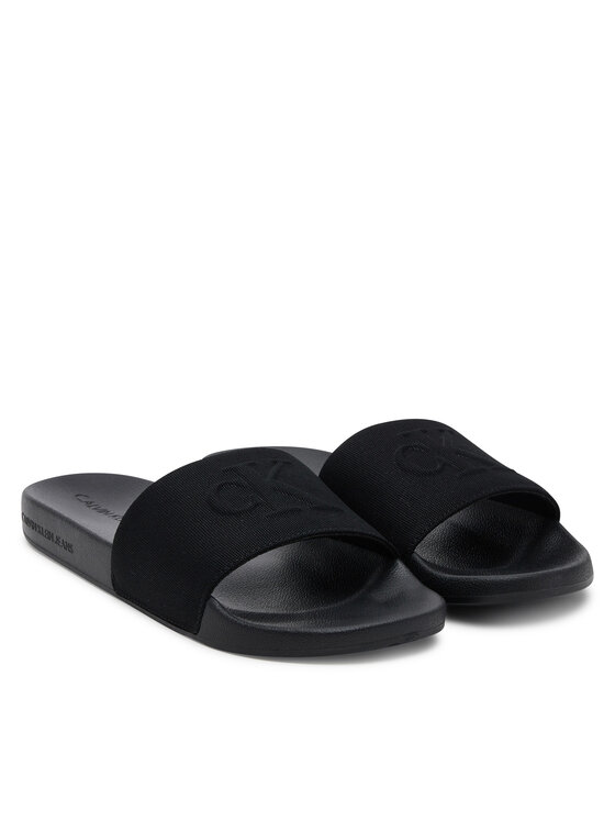 Calvin Klein Jeans Calvin Klein Jeans Παντόφλες Slide Hf Mono Cv YM0YM01282 Μαύρο