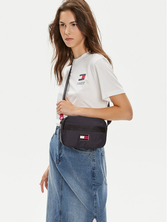 Tommy Jeans Tommy Jeans Дамска чанта Tjw Black Ink Camera AW0AW15424 Черен
