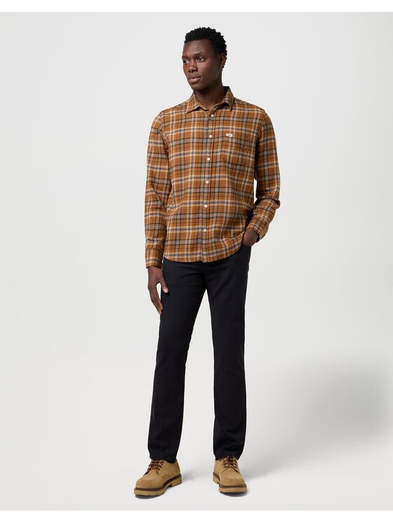 Wrangler Wrangler Jeansy GREENSBORO Czarny Straight Leg