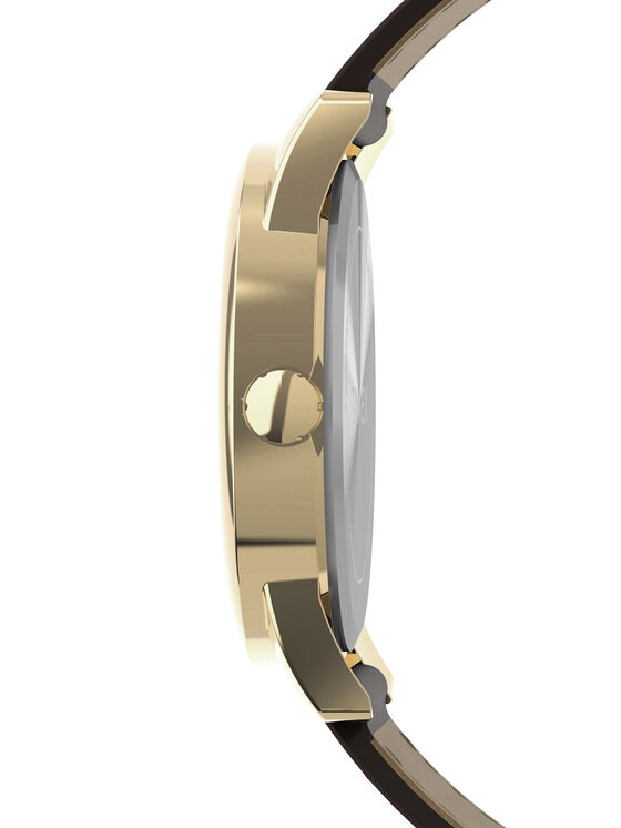 Timex Timex Ročna ura Easy Reader® Classic TW2Y12700 Rjava