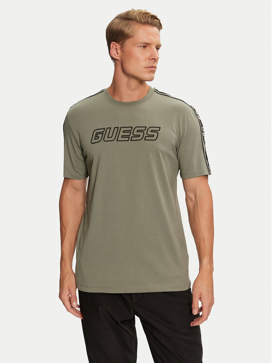 Guess Guess Тишърт Arlo Z4GI18 J1314 Зелен Regular Fit