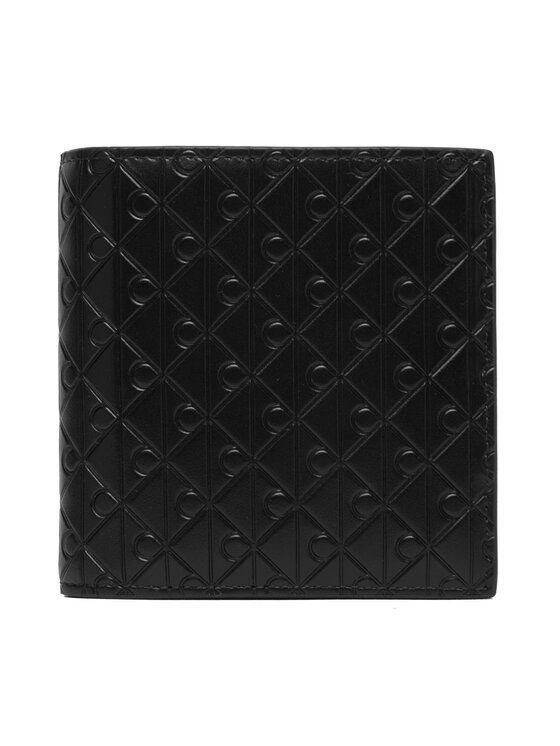 Calvin Klein Calvin Klein Гаманець Embossed Emblem Trifold LV04D1145G Чорний