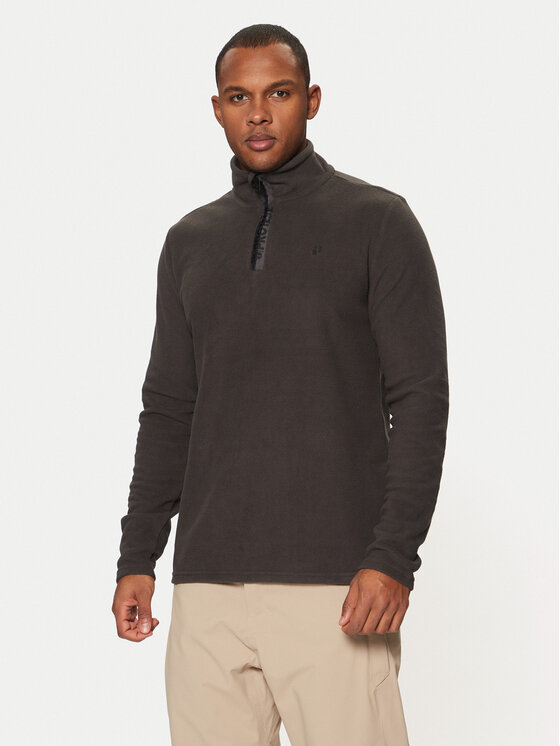 Protest Fleecová mikina Perfecto 3792800 Sivá Slim Fit