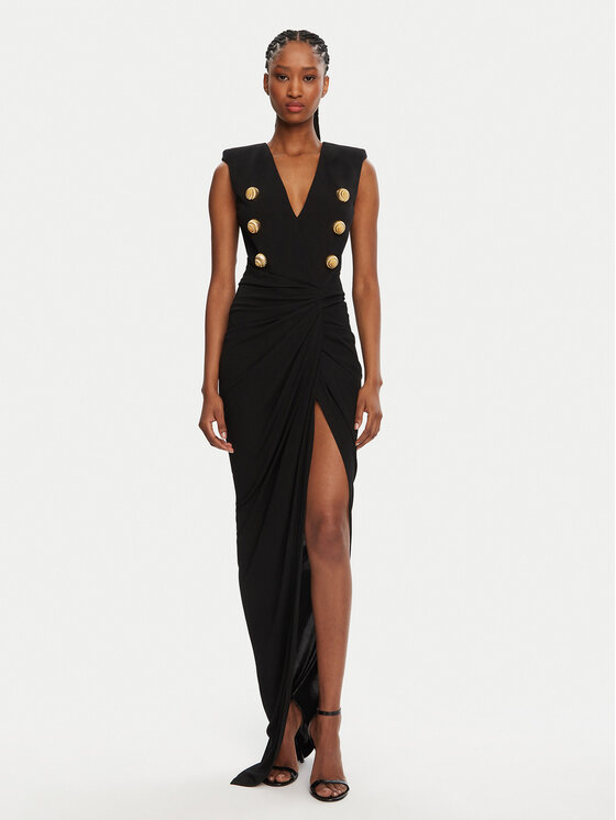 Női Estélyi ruha Balmain, Méret: 36, Fekete, DF0RP575JE50