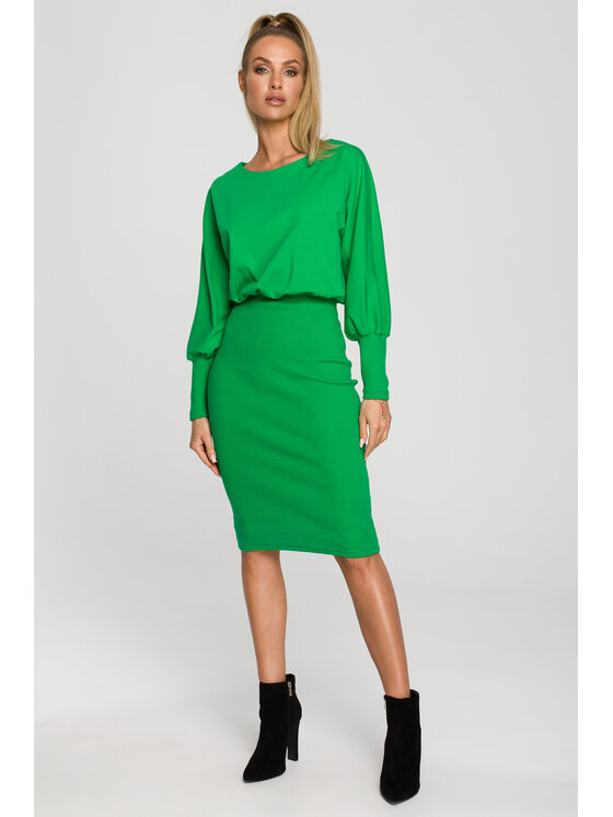 Made of Emotion Made of Emotion Vestito da giorno M690 Verde Regular Fit