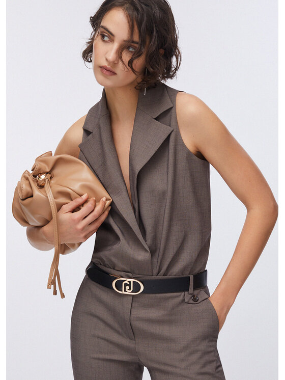 Liu Jo Liu Jo Kamizelka CA6127T577AP9578 Brązowy Regular Fit