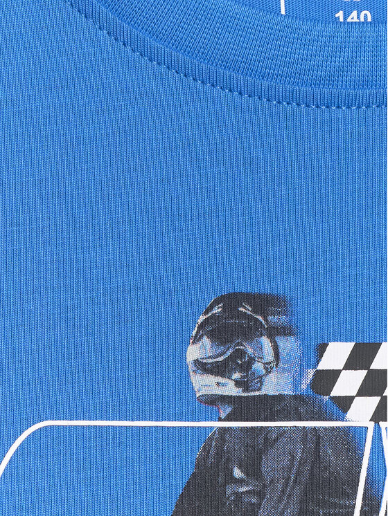 4F 4F T-Shirt ESPORTS RACING Niebieski Regular Fit