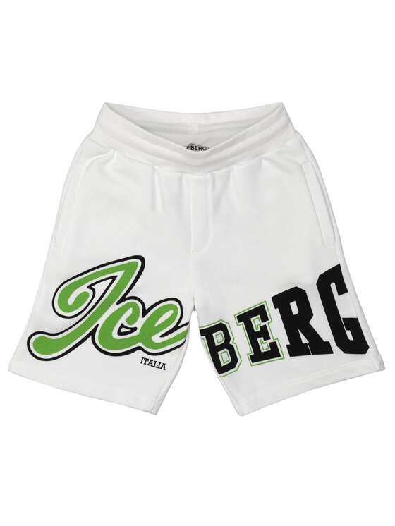 Iceberg Iceberg Szorty materiałowe BFICE3112J Biały Regular Fit