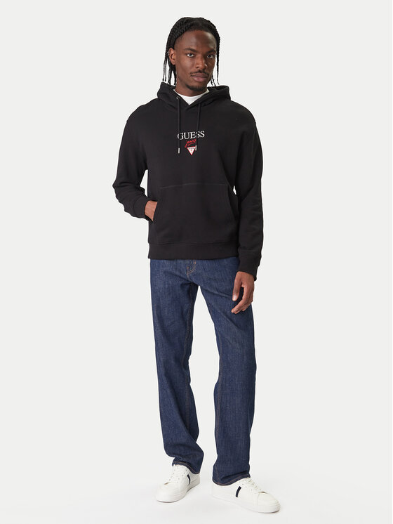 Guess Jeans Guess Jeans Mikina 180299 Černá Classic Fit