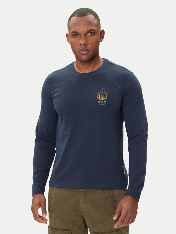 Aeronautica Militare Longsleeve 252TS2466UJ00703 Granatowy Regular Fit