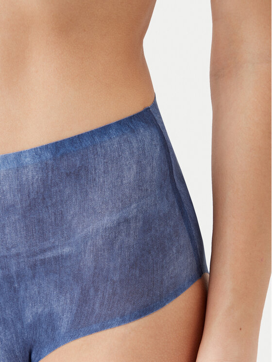 Chantelle Chantelle Klasične spodnje hlačke z visokim pasom Soft Stretch C11D70 Modra