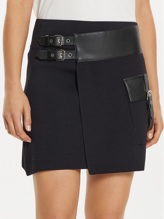Liu Jo Liu Jo Fustă mini WF4227 MA05P Negru Regular Fit