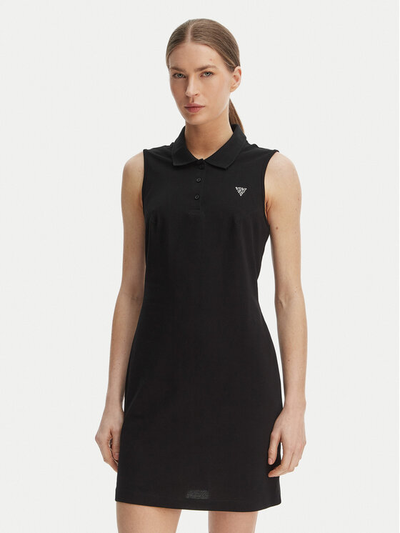 Guess Guess Vsakodnevna obleka V6GK09 K3152 Črna Regular Fit