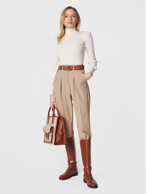 LAUREN RALPH LAUREN Lauren Ralph Lauren Golfas 200882214002 Écru Slim Fit