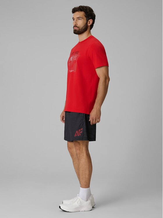 4F 4F T-shirt 4FRSS26TTSHM4039-62S Rosso Regular Fit